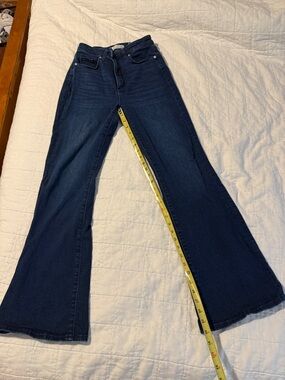 LOFT Dark Blue Slim Flare Jeans
